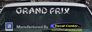 DC07295 Pontiac Grand Prix Decal