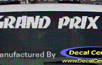 DC07296 Pontiac Grand Prix Decal 