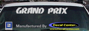 DC07296 Pontiac Grand Prix Decal