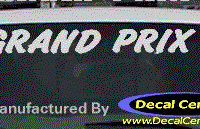 DC07297 Pontiac Grand Prix Decal 