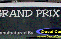 DC07298 Pontiac Grand Prix Decal 