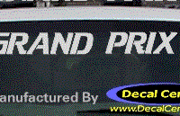 DC07299 Pontiac Grand Prix Decal 