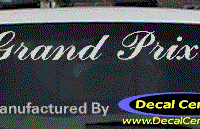 DC07300 Pontiac Grand Prix Decal 