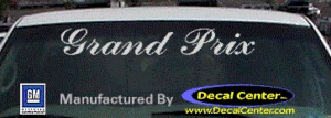 DC07300 Pontiac Grand Prix Decal