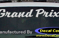 DC07301 Pontiac Grand Prix Decal 