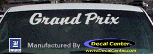 DC07301 Pontiac Grand Prix Decal