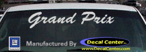 DC07302 Pontiac Grand Prix Decal