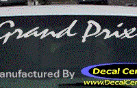 DC07303 Pontiac Grand Prix Decal 
