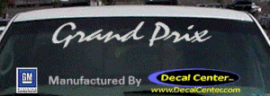 DC07303 Pontiac Grand Prix Decal