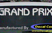 DC07304 Pontiac Grand Prix Decal 
