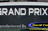 DC07310 Pontiac Grand Prix Decal 