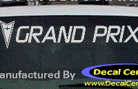 DC07312 Pontiac Grand Prix Decal w/Arrowhead 