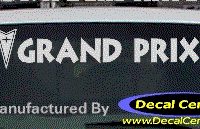 DC07315 Pontiac Grand Prix Decal w/Arrowhead 