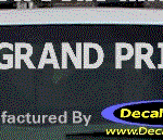 DC07316 Pontiac Grand Prix Decal w/Arrowhead