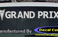 DC07316 Pontiac Grand Prix Decal w/Arrowhead 