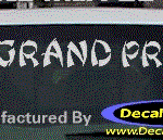 DC07317 Pontiac Grand Prix Decal w/Arrowhead