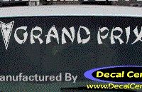 DC07317 Pontiac Grand Prix Decal w/Arrowhead 