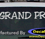 DC07320 Pontiac Grand Prix Decal w/Arrowhead