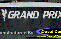 DC07321 Pontiac Grand Prix Decal w/Arrowhead 
