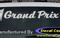 DC07323 Pontiac Grand Prix Decal w/Arrowhead 