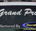 DC07324 Pontiac Grand Prix Decal w/Arrowhead