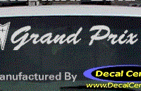 DC07324 Pontiac Grand Prix Decal w/Arrowhead 