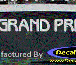 DC07326 Pontiac Grand Prix Decal w/Arrowhead
