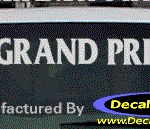 DC07328 Pontiac Grand Prix Decal w/Arrowhead