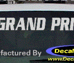 DC07329 Pontiac Grand Prix Decal w/Arrowhead