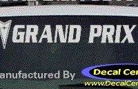 DC07329 Pontiac Grand Prix Decal w/Arrowhead 