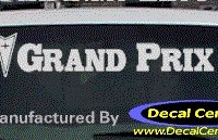 DC07330 Pontiac Grand Prix Decal w/Arrowhead 