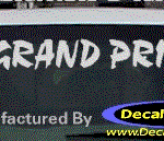 DC07331 Pontiac Grand Prix Decal w/Arrowhead