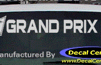 DC07332 Pontiac Grand Prix Decal w/Arrowhead 