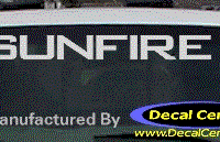DC07333 Pontiac Sunfire Decal 
