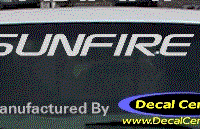 DC07334 Pontiac Sunfire Decal 