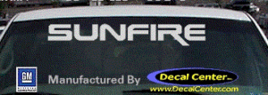 DC07335 Pontiac Sunfire Decal
