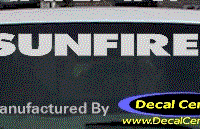 DC07336 Pontiac Sunfire Decal 