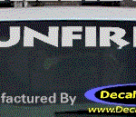 DC07337 Pontiac Sunfire Decal