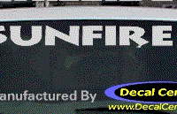 DC07337 Pontiac Sunfire Decal 