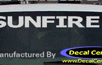 DC07338 Pontiac Sunfire Decal 