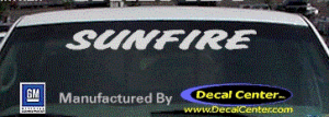 DC07341 Pontiac Sunfire Decal