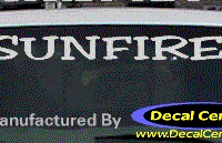 DC07342 Pontiac Sunfire Decal 