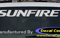 DC07343 Pontiac Sunfire Decal 