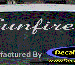 DC07344 Pontiac Sunfire Decal