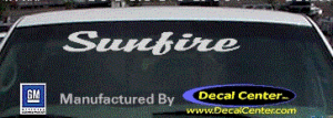 DC07345 Pontiac Sunfire Decal
