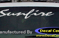 DC07347 Pontiac Sunfire Decal 