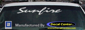 DC07347 Pontiac Sunfire Decal