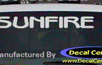 DC07348 Pontiac Sunfire Decal 