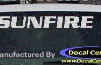 DC07351 Pontiac Sunfire Decal 