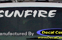 DC07353 Pontiac Sunfire Decal 
